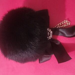 Maison De Fleur Black Pom Bag Charm